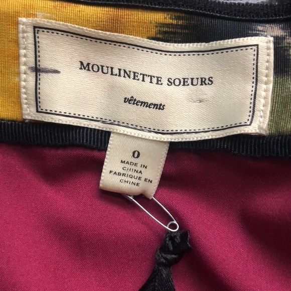 Anthropologie Moulinette Soeurs Tropica Floral Jacquard Strapless Mini Dress 0 - Picture 5 of 12